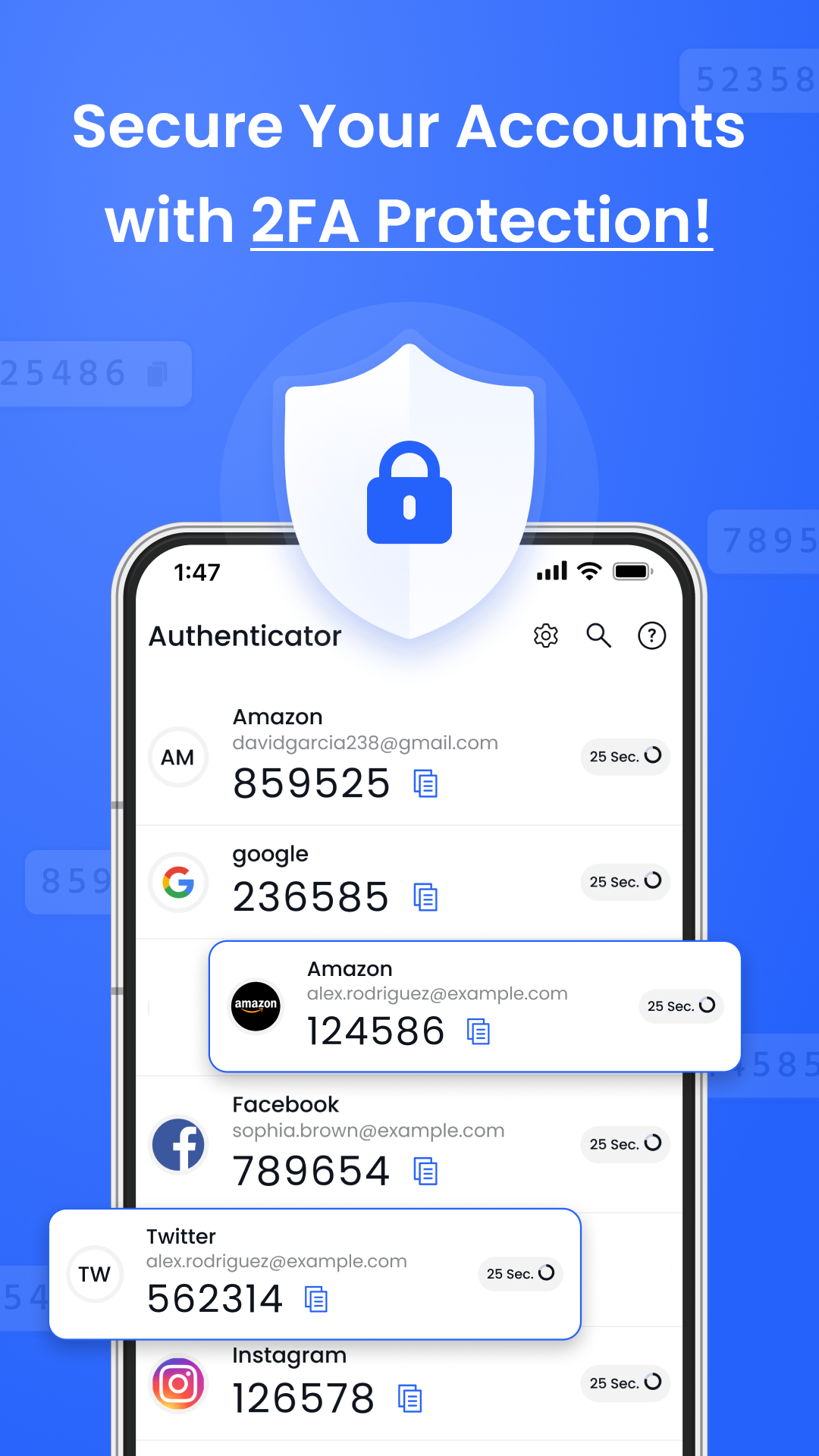 Authenticator App Screenshot 1